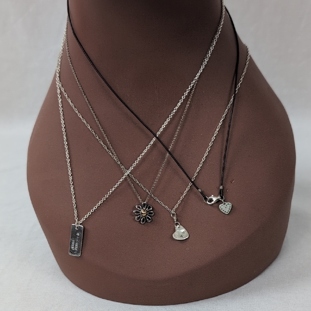 Set of 4 Unique Pendant Necklaces